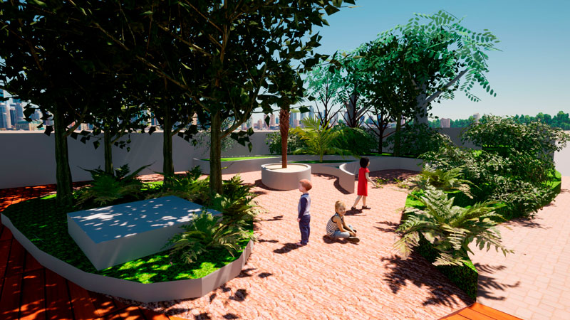 Render de proyectos Jardín de niños