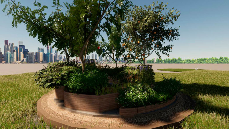 Render de proyecto Polinización