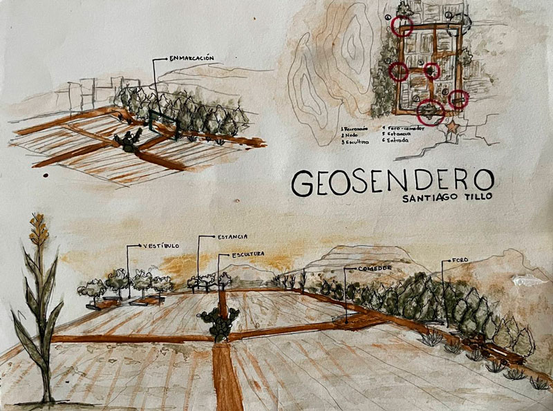 Acuarela de geosendero