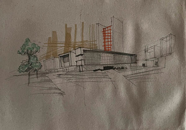 Dibujo de edificio